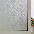 Amposei Frosted Damascus Design Opaque Privacy Window Film for Kitchen Bathro...