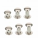 Dohuge 60 Sets 5mm (1/4" + 3/8" + 1/2") Silvery Chicago Binding Screws Assort...