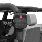 SUNPIE First Aid Kit Emergency Storage Bag to Roll Bar for Jeep Wrangler JK C...