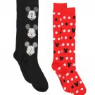 Mickey Mouse Womens 2 pack Socks (Big Kid/Teen/Adult) 9-11 Womens (Shoe: 4-10)