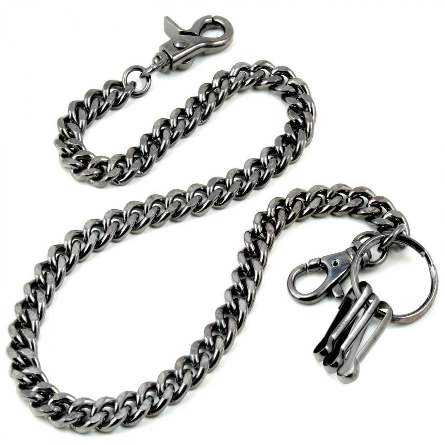 Doublek Basic Biker Trucker Keychain Key Jean Wallet Chain (23") MULTI CS131