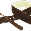 Perris Leathers DL325S-201 2.5-Inch Soft Suede Guitar Strap with Sheep Skin Pad