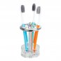 iDesign Alston Plastic Toothbrush Holder Stand for Bathroom, Vanity Counterto...