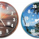 HydroTools by Swimline Poolside Wall Clock and Thermometer Combo Set