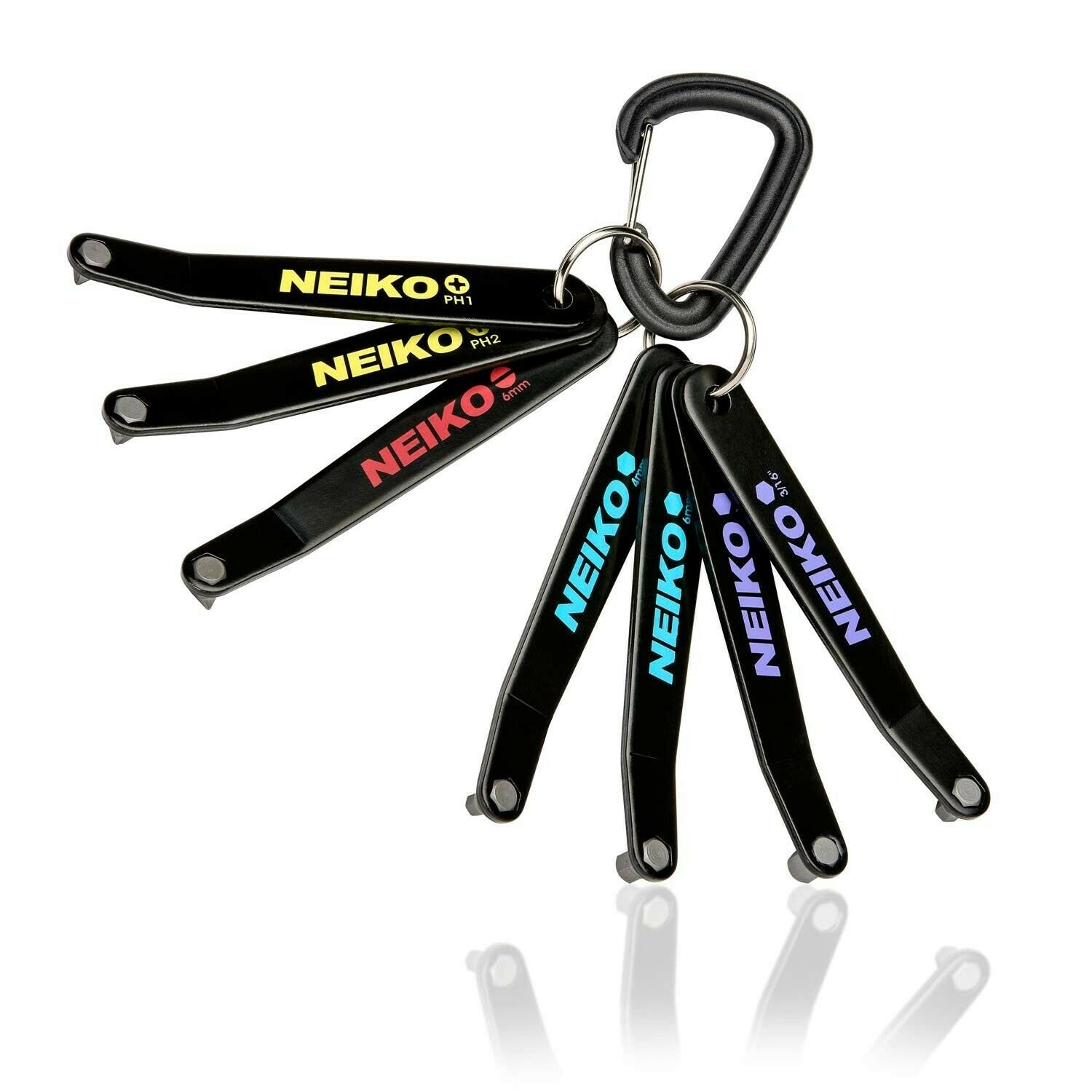 Neiko 01328A Low Profile Offset Screwdriver Set, 7 Piece | Portable Keychain ...