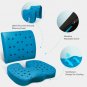 Memory Foam Seat Cushion/Back Cushion Combo, Gel Infused & Ventilated, Orthop...