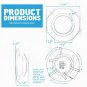 Parmida (12 Pack) 5/6 inch Dimmable LED Recessed Retrofit Downlight, 15W (120...