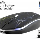 Illuminating wireless mouse powered by rechargeable Li-polymer battery, with ...