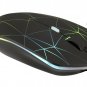 Illuminating wireless mouse powered by rechargeable Li-polymer battery, with ...