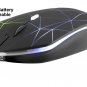 Illuminating wireless mouse powered by rechargeable Li-polymer battery, with ...