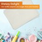 100 Count Edible Rectangle Wafer Paper, 8 by 11-Inch, White