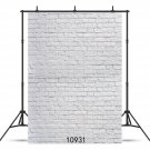 SJOLOON 5X7ft White Brick Wall Thin Vinyl Customized Photography Backdrop Bac...