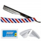 Barber Straight Razor Kit - Durable Barber Straight Edge Razor Kit with 20 Pr...