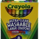Crayola 5555 Kid's First Large Washable Crayons 8 Count 8 Count (Pack of 6)