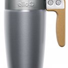 Ello Fulton Ceramic Travel Mug with Slider Lid, 16 oz, Grey