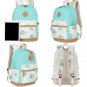 BLUBOON Canvas School Backpack Set 3 Pieces Lightweight Teen Girls Bookbags I...