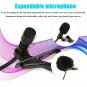 Lavalier Lapel Microphone 236" Professional Grade Clip On Omnidirectional Pic...