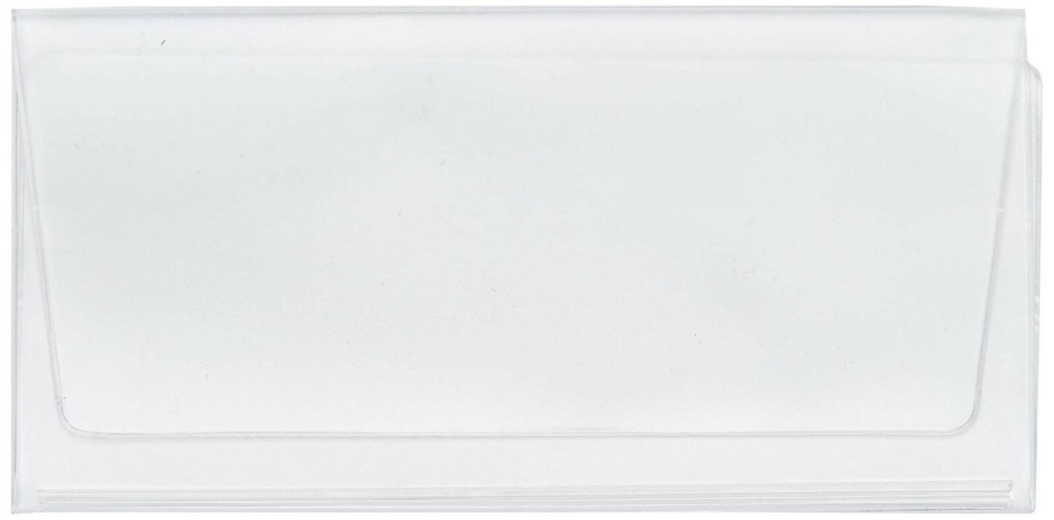 Set of 5 Clear Checkbook Protector Divider Inserts for Duplicate Checks