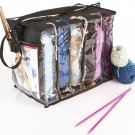 Zuitcase Knitting Bag Organizer, Crochet Tote Bag for Yarn Storage