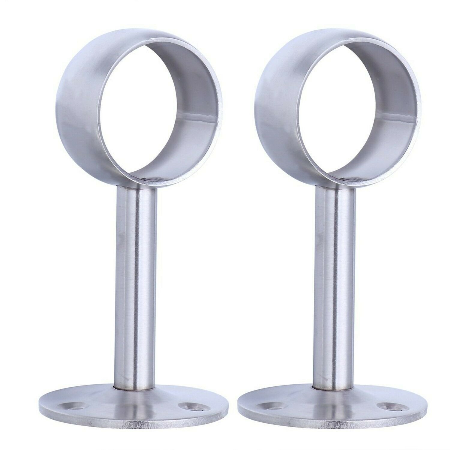WINOMO 2pcs Ceiling Mount Bracket Stainless Steel Brushed Bracket for Drapery...