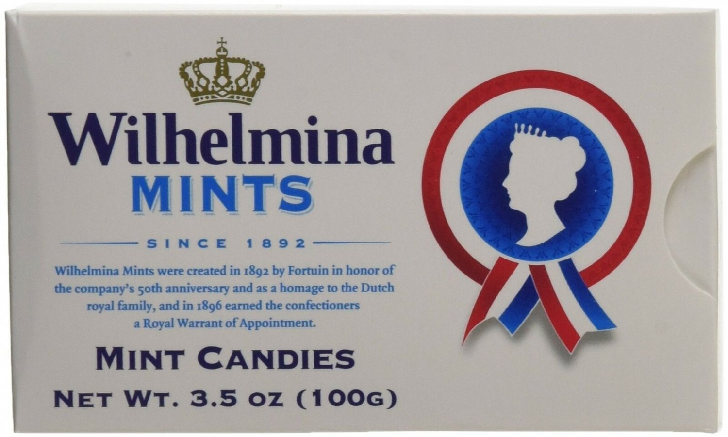 Fortuin Wilhelmina Peppermints Box 3.5 Oz (Pack of 12) 12 * 100 g