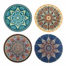 WATSON Coasters For Drinks Absorbent -4 Pack Large 4.0" Size Ceramic Stone Co...