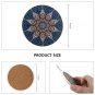 WATSON Coasters For Drinks Absorbent -4 Pack Large 4.0" Size Ceramic Stone Co...