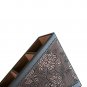 Maggift PU leather Remote Control Holder,3 Slot Remote Control Organizer Brown