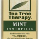 Tea Tree Therapy Tea Tree Toothpicks 100 Picks (Pack of 12) 12 pack