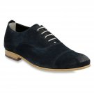 CLARKS Men's Chinley Cap Oxfords Shoes 10.5 Dark Blue Suede