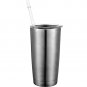 Jovitec 50 Pieces Reusable Drinking Straw Thick Plastic Straws with Cleaning...