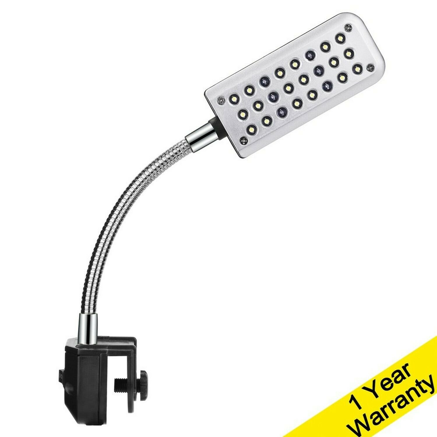 DaToo Aquarium Light Small LED Clip Light for Fish Tank, 1 Yr Warranty