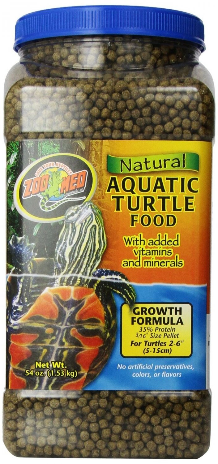 Zoo Med Natural Aquatic Turtle Food Growth Formula 54-Ounce