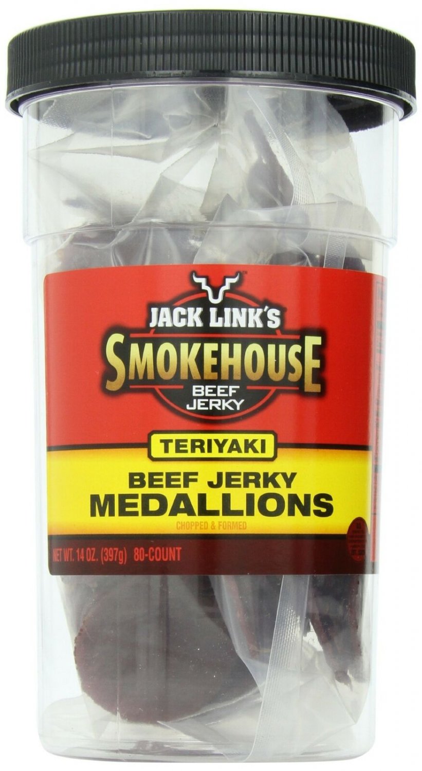 Jack Link's Smokehouse Beef Jerky Medallions, Teriyaki, 14-Ounce