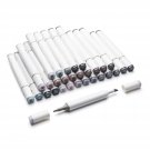 30 Colors Graphic Drawing Painting Art Dual Tip Sketch Pen Twin Marker Colori...