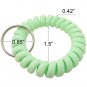 QY 12PCS New Version Bright Colorful Cloth Plastic Spiral Coil Wrist Band Key...