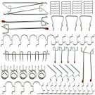 Pegboard Hook Assortment 51-Piece by Calax,Bonus 23 Piece Black Peg Locks