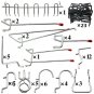 Pegboard Hook Assortment 51-Piece by Calax,Bonus 23 Piece Black Peg Locks