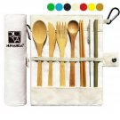 Bamboo Utensils | Eco Friendly Flatware Set | Bamboo Cutlery Set | Bamboo Tra...