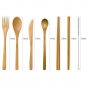 Bamboo Utensils | Eco Friendly Flatware Set | Bamboo Cutlery Set | Bamboo Tra...
