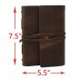 Leather Journal Writing Notebook - Genuine Leather Bound Daily Notepad for Me...