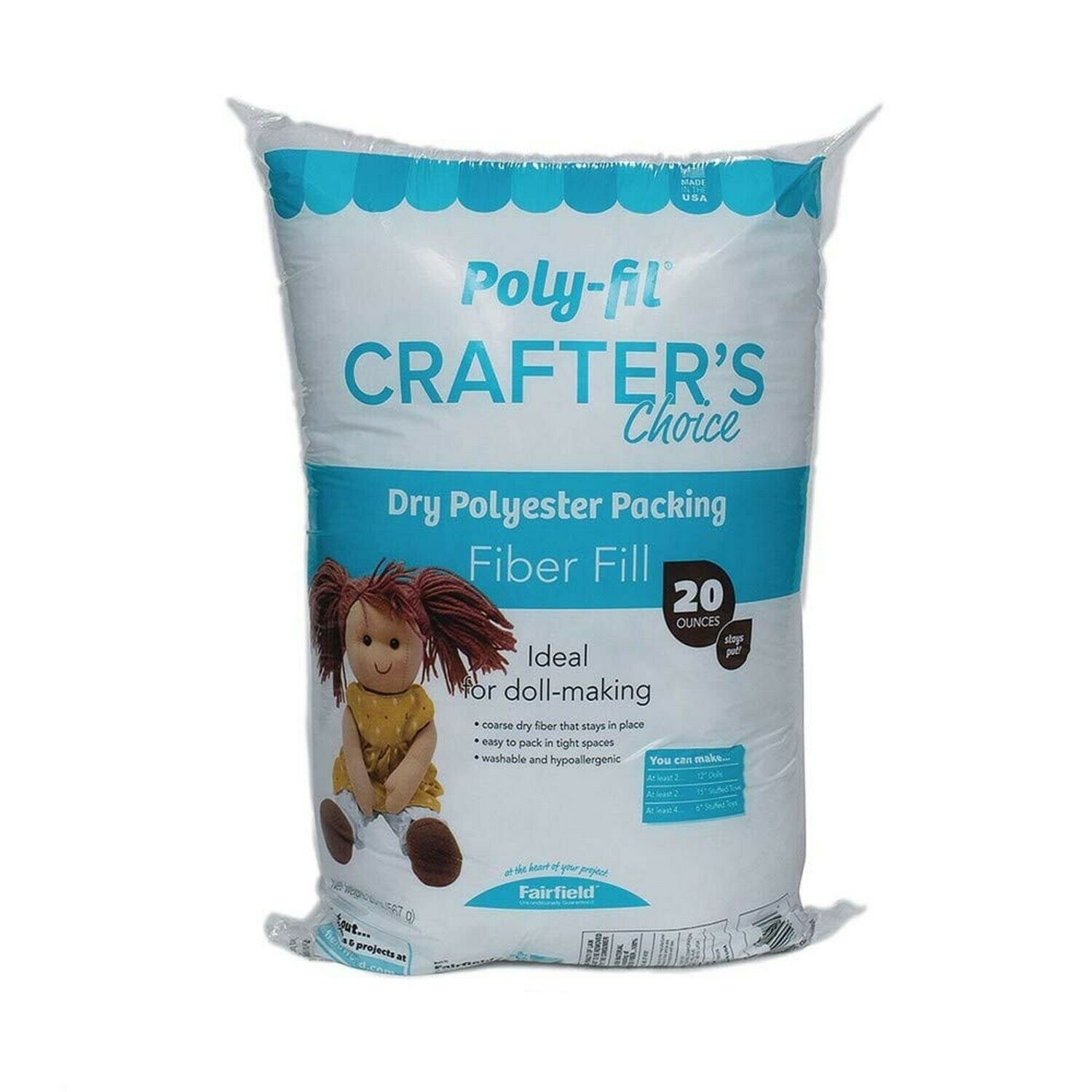 Fairfield CCDF20 after's after's Choice Polyester Fiberfill-20 Ounces