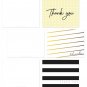 54 Pack Thank You Flat Note Cards - Polka Dot and Striped Assorted Blank Back...
