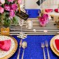 ShinyBeauty ST Sequin Rectangular 60-Inch by 102-Inch Tablecloth, Royal Blue