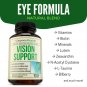 Vision Support Eye Vitamins Formula with Lutein, Zeaxanthin, Zinc, Copper, Vi...