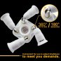 DiCUNO 5 in 1 E26/E27 Splitter Socket Adapter, E26/E27 Standard LED Bulbs Hol...