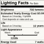 12V Low Voltage LED Light Bulbs - Warm White 7W E26 Standard Base 60W Equival...