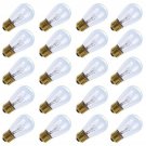 Pack of 20pcs 11 Watt S14 Warm Replacement Glass Bulbs - E26 Medium Candelabr...