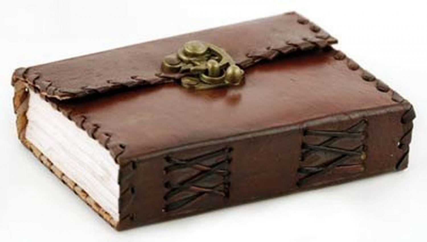 Universal Leather MEDIUM SIZE 7X5 Genuine Leather Journal Vintage Antique Sty...