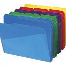 Smead 10540 Slash Pocket Poly File Folders, 1/3 Cut Top Tab, Letter, Assorted...